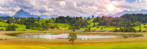 ドイツのバイエルン州の美しいパノラマ風景 — ストック写真