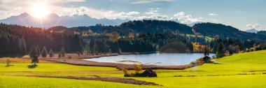 Almanya, Bavyera 'da güzel panoramik manzara