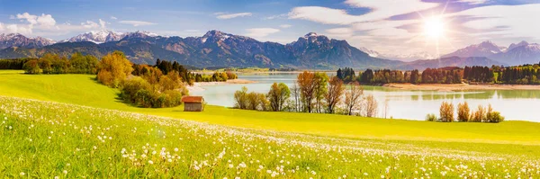 Bellissimo Paesaggio Panoramico Baviera Germania — Foto Stock