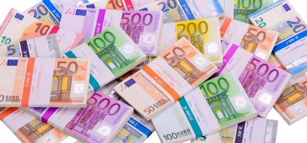 Деталь Банкнот Євро — стокове фото