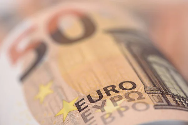 Detail Euro Banknotes — Stock Photo, Image