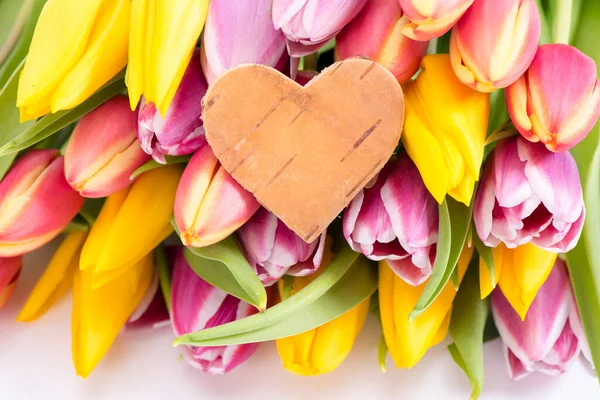 Ramo Romántico Con Flores Primavera — Foto de Stock