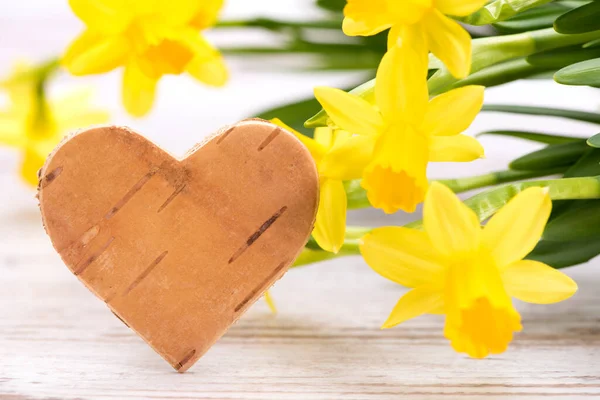 Bouquet Romantico Con Fiori Primavera — Foto Stock