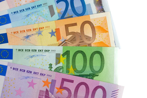 Euro Banknotları Ile Finans Ekonomi — Stok fotoğraf