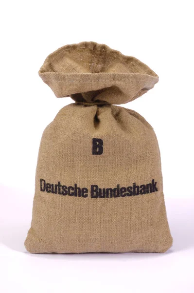 Money Bag German Bank — Stock Photo, Image