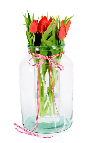 Kwiaty Tulipan Jako Obecny — Zdjęcie stockowe