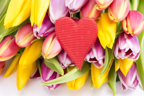 Flores Tulipán Como Presente — Foto de Stock