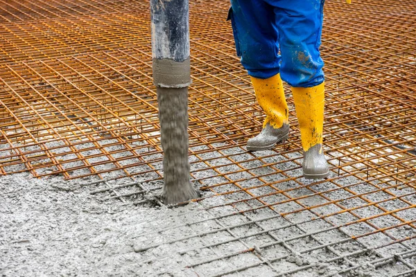 Béton Dans Nouveau Bâtiment — Photo