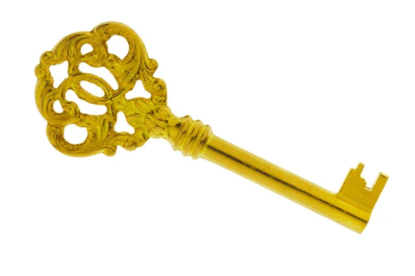 Arany Kulcs Mint Siker Szimbóluma — Stock Fotó