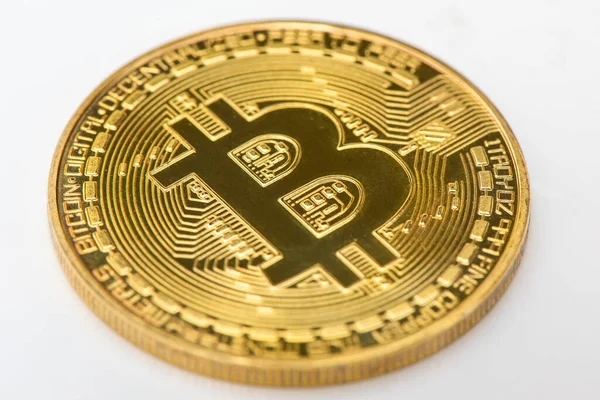 Bitcoin Som Digital Valuta Symbolisk — Stockfoto