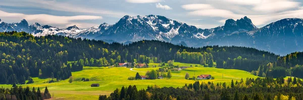 Πανοραμική Οροσειρά Στη Βαυαρία Γερμανία — Φωτογραφία Αρχείου