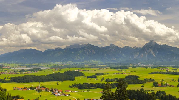Paisaje panorámico en Baviera — Foto de Stock