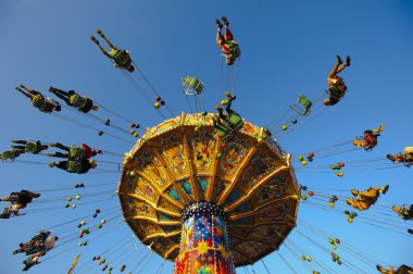 Carousel at Oktoberfest in Munich clipart