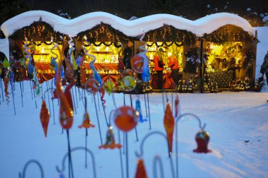 Bavyera romantik Noel pazarı
