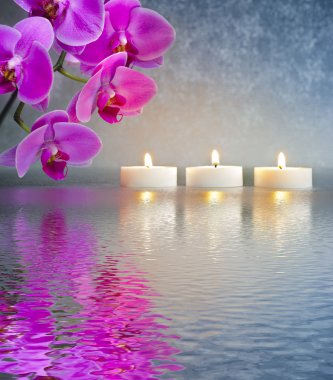 Japon Zen Bahçe mum ışıkları ile