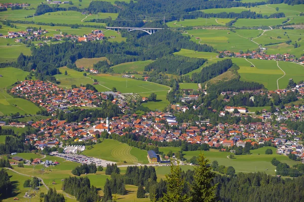 Cidade Nesselwang na Baviera — Fotografia de Stock