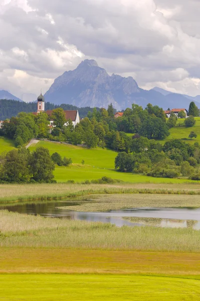Krajobraz w Bawarii — Zdjęcie stockowe