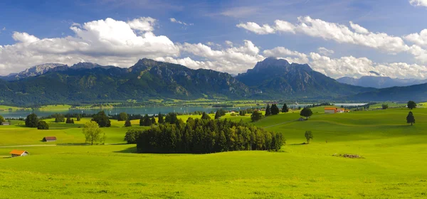 Paisaje panorámico en Baviera — Foto de Stock