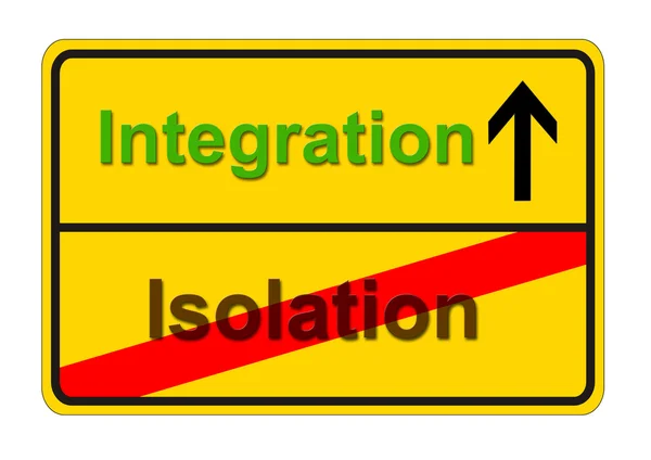 From isolation to integration — Stock Photo, Image