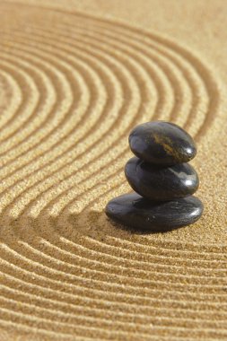 Japon Zen Bahçe mum ışıkları ile