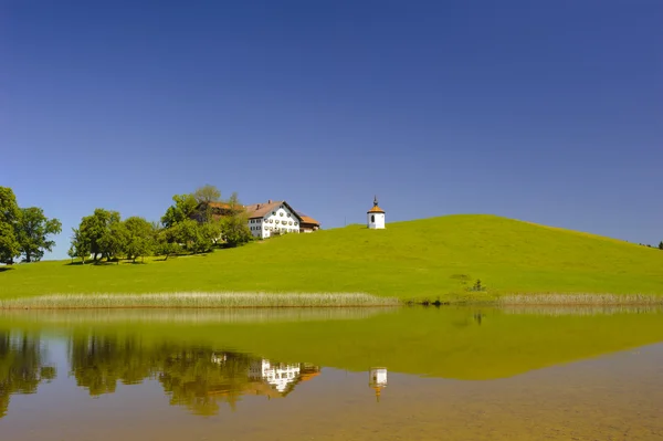 Panorama krajiny v Bavorsku — Stock fotografie