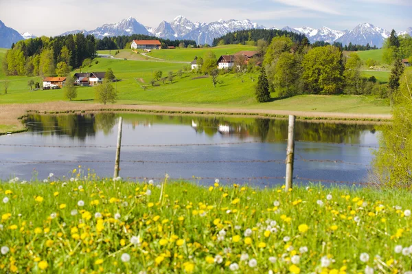 Panorama paysage bavarois, Allemagne — Photo