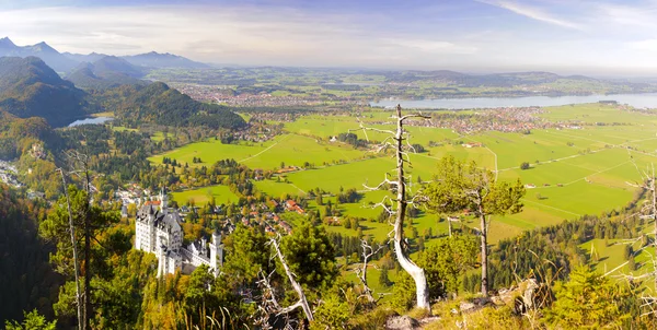 Ampla paisagem panorâmica na Baviera — Fotografia de Stock