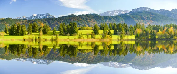 Ampla paisagem panorâmica na Baviera — Fotografia de Stock