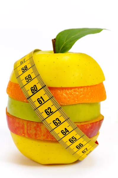 Alimentos com frutas frescas para dieta — Fotografia de Stock