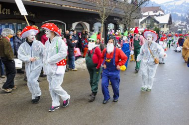 Karnaval geçit mantar tasarlanmış maskesi