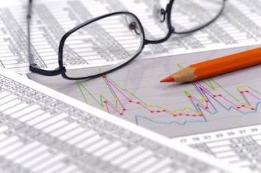 chart and stock exchange