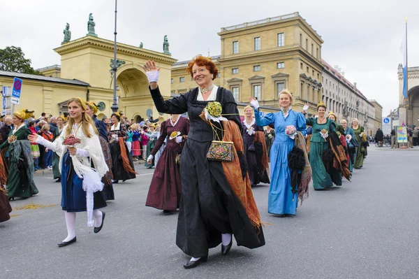 Desfile de abertura de Oktoberfest em Munique — Fotografia de Stock