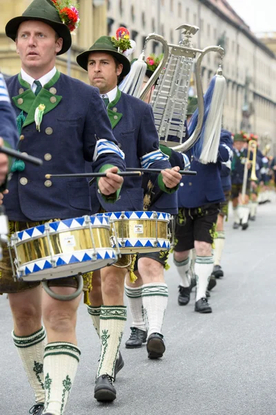 Apertura della sfilata dell'Oktoberfest a Monaco di Baviera — Foto Stock