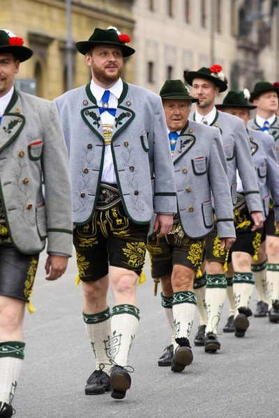 Apertura della sfilata dell'Oktoberfest a Monaco di Baviera — Foto Stock