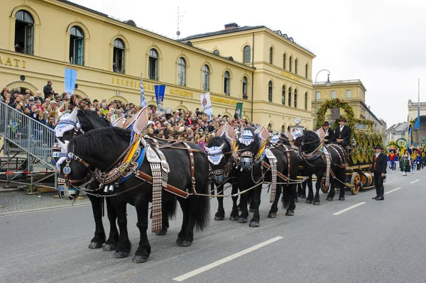 Desfile de abertura de Oktoberfest em Munique — Fotografia de Stock