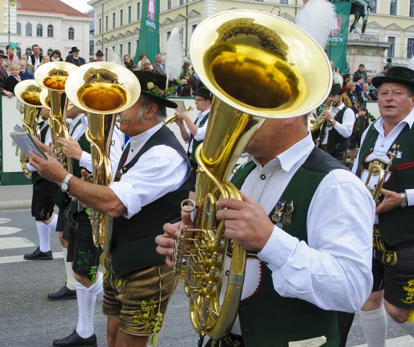Zahajovací průvod Oktoberfest v Mnichově — Stock fotografie
