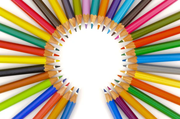 Crayons show symbol — Stock Photo, Image