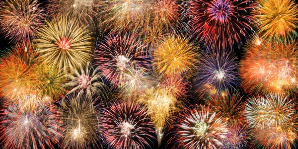 Fuochi d'artificio come sfondo — Foto Stock