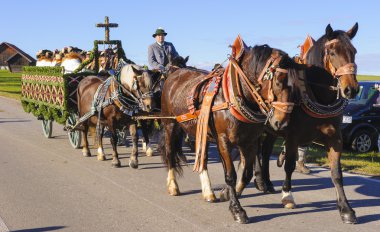 catholic horse procession in Bavaria