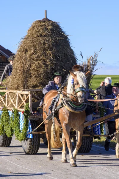 Catholic horse procession in Bavaria — Stock fotografie