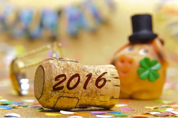 Silvestre y año nuevo 2016 — Foto de Stock