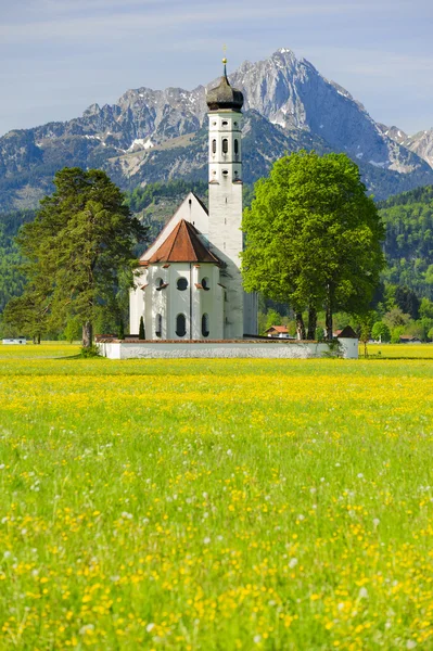 Igreja de referência St. Coloman na Baviera — Fotografia de Stock