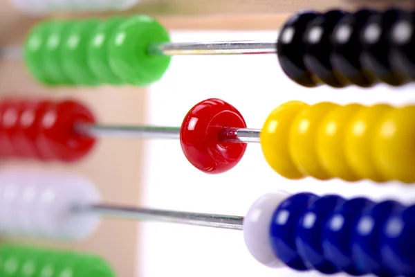 Abacus som hjælp til matematik - Stock-foto