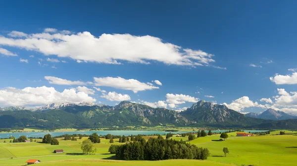 Panorama krajiny v Bavorsku — Stock fotografie