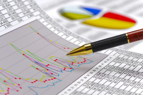 Gráfico financeiro — Fotografia de Stock