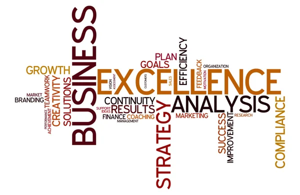 Word cloud for business and excellence — Stock Photo, Image