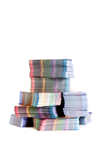 Stack of printed materials — Stock Photo, Image