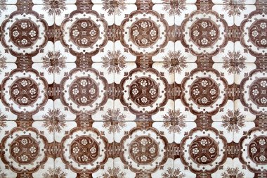 Lizbon kahverengi azulejos