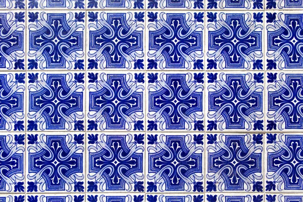 Blauwe azulejos - tegels uit Lissabon — Stockfoto