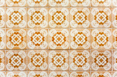 Turuncu azulejos - fayans Lizbon, Portekiz